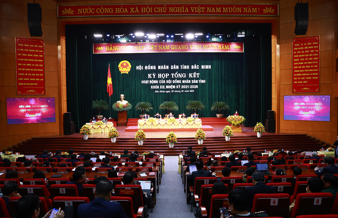HĐND tỉnh Bắc Ninh tổng kết hoạt động nhiệm kỳ 2021–2026 - Dấu ấn đổi mới, đồng hành phát triển